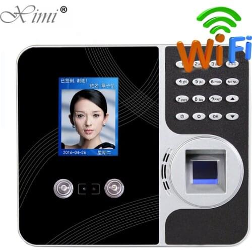 Face Facial Recognition Fingerprint TCP IP WIFI Time Attendance System Clock Recorder Employee Digital Reader Machine