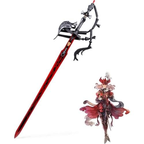 Game Final Fantasy XIV FF14 Red Mage Prop Cosplay Replica Sword Weapons for Halloween Christmas Fancy Party Anime Show Props