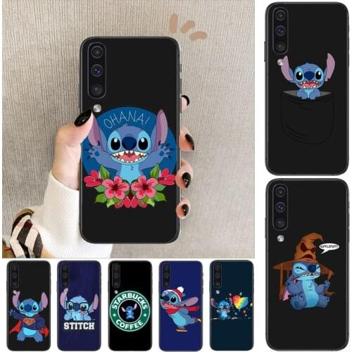 Stitch Phone cover hull For SamSung Galaxy S8 S9 S10E S20 S21 S5 S30 Plus S20 fe 5G Lite Ultra black soft case