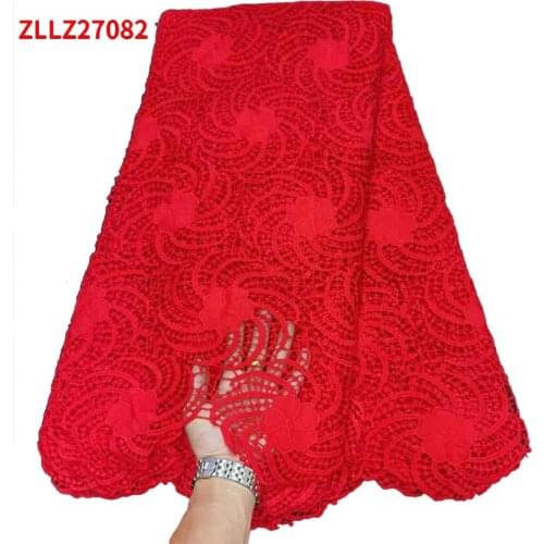 High Quality Cotton Water Soluble Fabric For Wedding Latest French Guipure Mesh Lace Fabrics ZLL08
