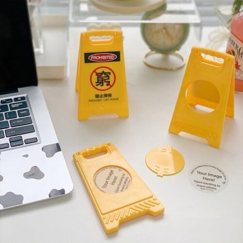 W & G Creatieve Mini Desktop Prompt Card Folding Make-Up Spiegel Decoratie Student Leuke Grappige Draagbare Draagbare Spiegel