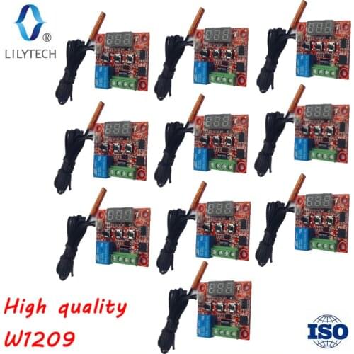 W1209, Temperature Controller PCB, Sensor Length 0.5 or 0.9 Meter, High quality mini Thermostat PCB, Lilytech