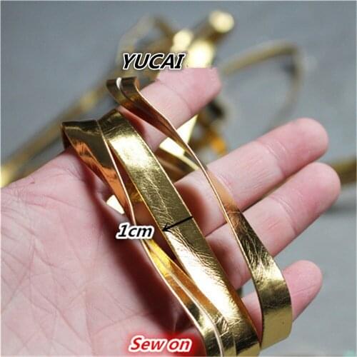 50cm Bright Imitation leather Cords Garment accessorie Thick Flat leather Cords Decoration Accessories Tapes DIY