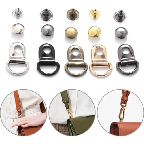 10 Sets D Ring Buckle For Repair Bags Hiking Climbing Boots Practical Repair Buckles Diy Craft Bag Metal Decorative Accessories