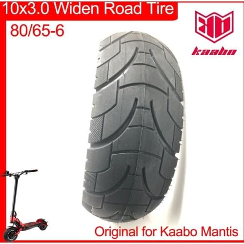 10x3.0 Widen Tire Road Street Tyre Inflatable Pneumatic 80/65-6 for Kaabo Mantis 10inch Electric Scooter Original Parts