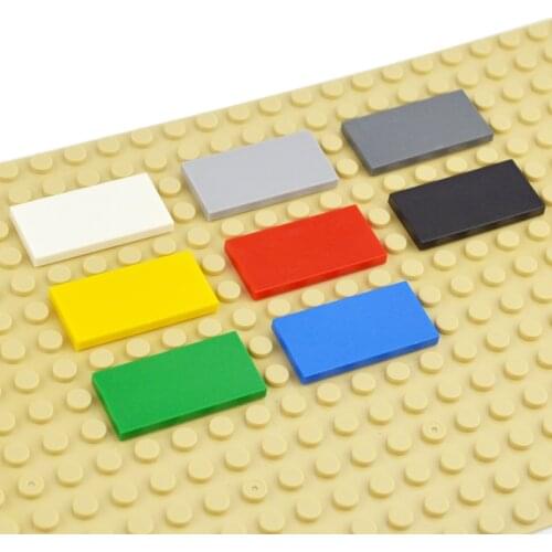 50pcs DIY Building Blocks Figure Brick Smooth 2x4 Colorful Educational Creative Size Compatible With all brand Toys for Children