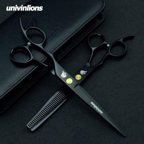 7" Pet Straight & Thinning Scissors Pet Dog Gromming Scissors Kit Pet Cutting ScissorsThinning Shears for Dog Cat Cutting Tools