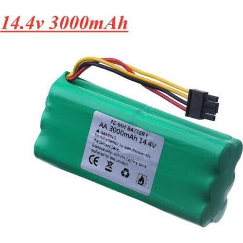 14.4V Ni-MH 2500MAH/3000MAH Rechargeable battery for Ecovacs Deebot Deepoo X600 ZN605 ZN606 ZN609 Midea Redmond Vacuum Cleaner