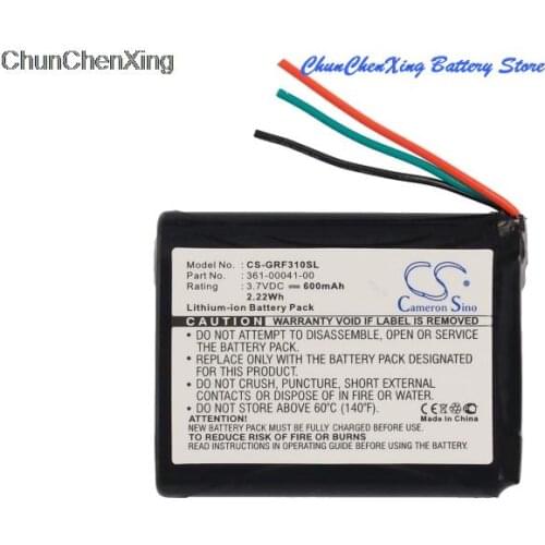 Cameron Sino 600mAh Battery 361-00041-00 for Garmin Forerunner 310XT