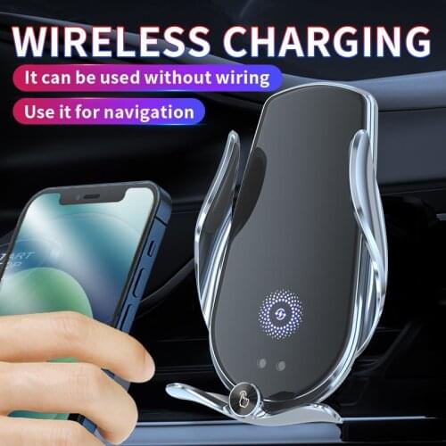 15W Qi Car Mount Wireless Charger For iPhone 11 Xiaomi Huawei Samsung Car Phone Holder Smart Sensor Fast Charging Air Vent Stand