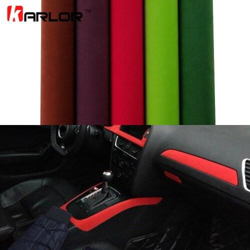 30*100cm Velvet Fabric Film Suede Vinyl Wrap Film Car Stickers Adhesive Automobiles Car Decoration Decal Car Styling Accessories