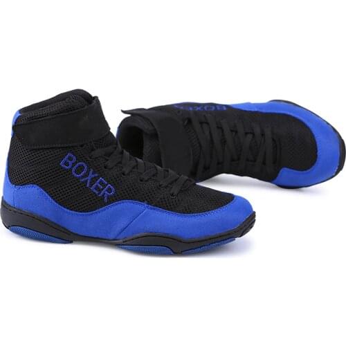 Professional Boxing Wrestling Fighting Shoes Male Soft Breathable Wearable Training Boxing Fighting Boots Men Women Size 33-47