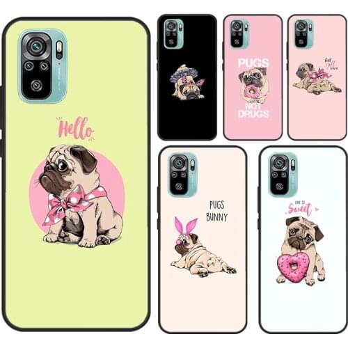 Pug French Bulldog For Xiaomi Redmi Note 9 Pro Note 10 Pro 7 8 9S 8T Back Cover For Redmi 9T 9C 9A K40 Case