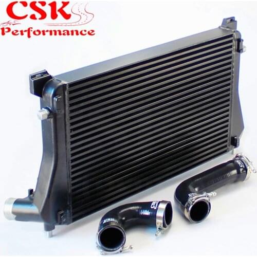 Black Intercooler + Pipe Kit For A3/S3 / VW Golf GTI R MK7 EA888 1.8T 2.0T TSI