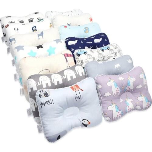 Baby material cotton surface comfortable infant concave sleeping infant pillow colourful on sale BY2037-1