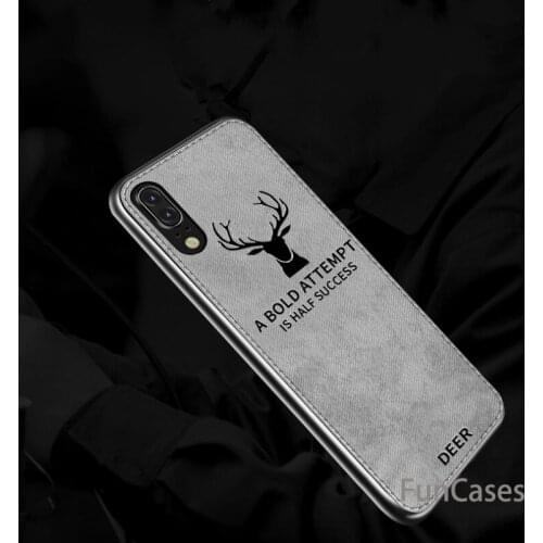 For Huawei P20 Mate 20 10 P10 Lite Pro Y9 2019 Y7 Prime 2018 Case Cloth Deer Cover For Honor 8X Note 10 Nova 3 3i P Smart Plus