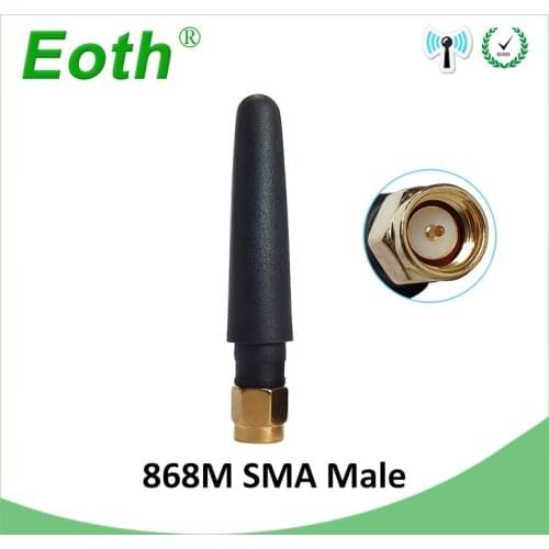 868MHz antenna 915MHZ 10pcs 2~3dbi SMA Male Connector GSM antena 868 MHz 915 MHz antenne white antennas for gsm signal repeater