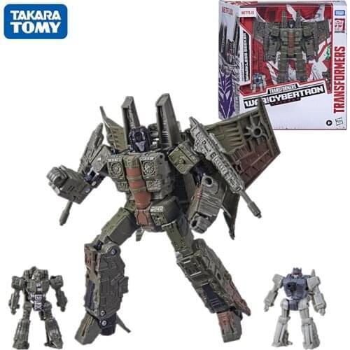 18cm Hasbro Transformers Toys Netflix Limited Kingdom Anime Figures The Spark Seekers Action Figure Collection Model Boy Gift