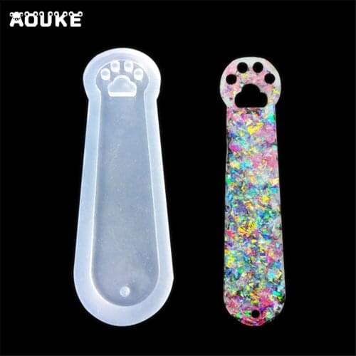 Cat claw Bookmarks Shape DIY Ornaments Tools Jewelry Accessories Epoxy Silicone Mold Mobile Phone Decoration Molds Cake Mould