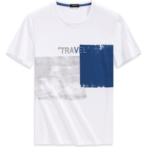 TFU Mens Summer New 2020 England Style Fashion Print Tops Tees T-shirts Men Casual Soft Breathable O-Neck T Shirts Men 3XL