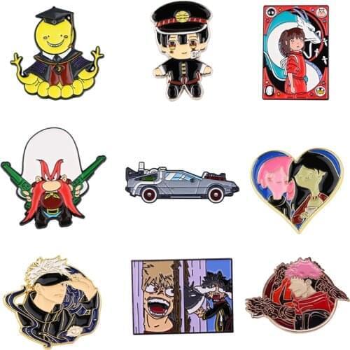 J2861 Fashion Cute Magical Pin Anime Enamel Pins Backpack Bag Brooch badges for Clothing Tie Pin Charm jewelry Gift