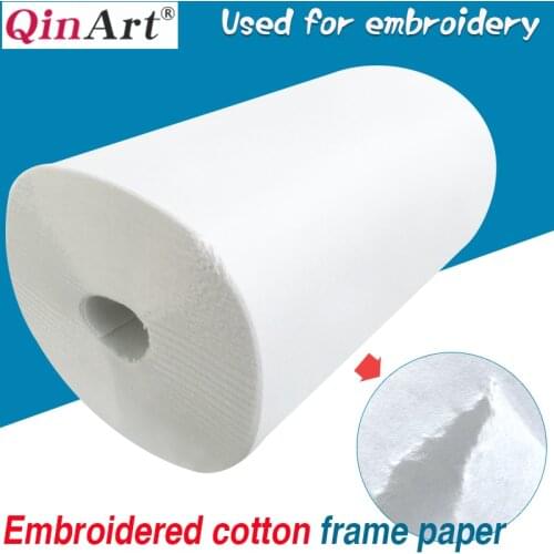 Embroidery frame non-woven paper liner 1m typesetting long cotton fiber liner 65g 80g positioning embroidery bottom liner
