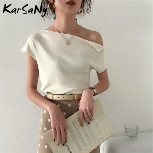 Блузки с открытыми плечами KarSaNy China At AliExpress