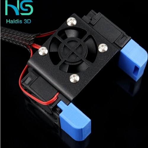Cooling fan upgrade kit with three fans, 12V/24V, suitable for Creality Ender3 Series extruder, CR10 Series Red Lizard Hotend
