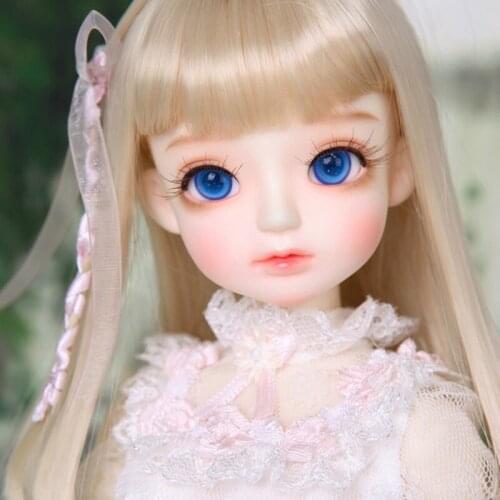 Free Shipping Fashion Style 1/4 BJD Doll BJD/SD Kid Delf Head Doll For Baby Girl Birthday Gift Include Eyes