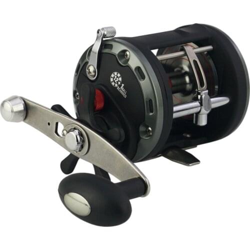 Max Drag 20kg Drum Reel Trolling Reel Right Hand Pesca Round Baitcasting Reel High Gear Ratio Sea Fishing Reel