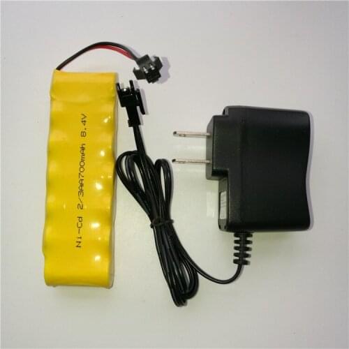 MasterFire 8.4V 700mah 2/3AA NI-CD Battery Deformation robot remote control vehicle Rechargeable Batteries+Charger,3set/lot
