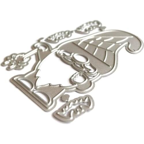 Metal Halloween Gnome Cutting Dies Stencil DIY Scrapbooking Album Paper Card Template Mold Embossing Craft Decoration