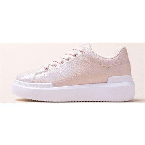 Fashion sneakers Womens spring autumn Thick bottom casual shoes Flat platform walking woman shoes White sneakers