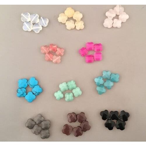 Fashion Jewelry Findings,Components,Packaging,Display,Tools and Equipments clover stone Charms order by customers design parts