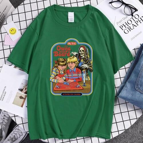 My First Ouija Board Manga Printing Men T Shirt High Quality Tee Shirts Fashion Vintage Male Tshirts Summer Breathable T Shirts