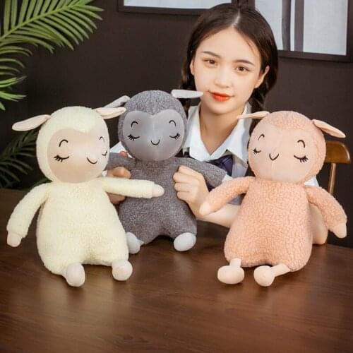 Kawaii Lamb Sheep Plush Toys Stuffed Animals Doll Baby Kids Children Boys Girls Adults Birthday Gifts Room Decor