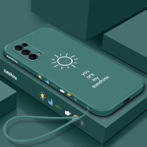 For OPPO Reno 5 Pro Plus Case Soft Liquid silicone sun Slim Skin protective Back Cover Case For OPPO Reno 6 Pro Reno5 5K 4 5G