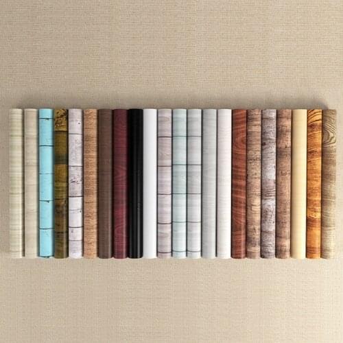 Wood Grain peel and stick wallpaper Waterproof Thickened Self-Adhesive Wallpapers PVC Wall Decorative Stickers For Bedroom