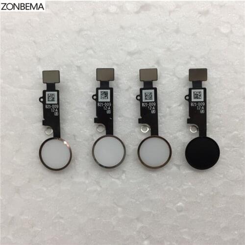 ZONBEMA High quality Home button with Flex Cable Ribbon assembly For iPhone 7 8 Plus 4.7" 5.5" Replacement Part