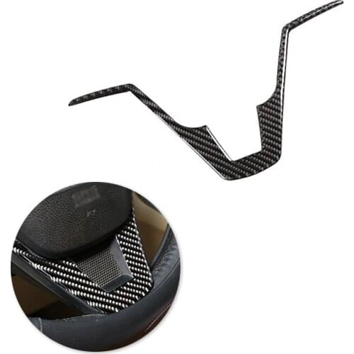 For Honda CRV 2007 2008 2009 2010 2011 Car Interior Steering Wheel Panel Carbon Fiber Cover Decor