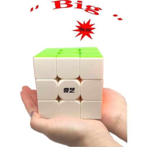 QIYI Plus 90mm 3x3 Magic cube Profissional Speed 9 CM Cube Educational Games For Kids ABS qiyi QIMENG 3x3x3 Puzzle Cubes Toys