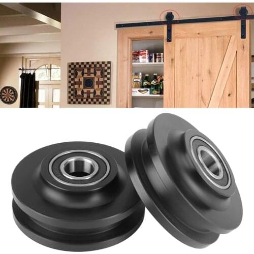2pcs Sliding Barn Door Wheel Roller Pulley for Wardrobe Closet Cabinet Window Hardwares Accessory