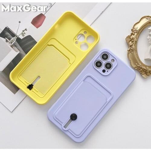 Luxury Card Holder Wallet Shell Case For iPhone 11 12 Pro Max Mini XS X XR 7 8 Plus SE iPhone11 Cases Purse Soft Silicone Cover