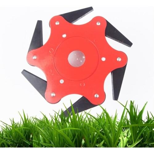 3/5/6 Blade Manganese Steel Mower Grass Trimmer Six-leaf Lawn mower Grass Head Mower Lawn Blade For Garden Lawn Machine