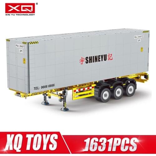 HB QC014 1:10 High-tech Car Toys Compatible 42078 Building Blocks The Truck Container Assembly Bricks As Kids Birthday Gifts