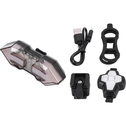 Bike Tail Light Turn Signals Rear Lights -Wireless Remote Control Waterproof Bicycle Taillight-USB Rechargeable