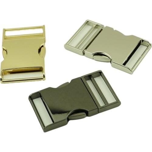 Lock Buckle Metal Spring Clasps Closure Leather Craft DIY Hardware Outdoor Backpack Bag Belt Parts Accessories 3pcs