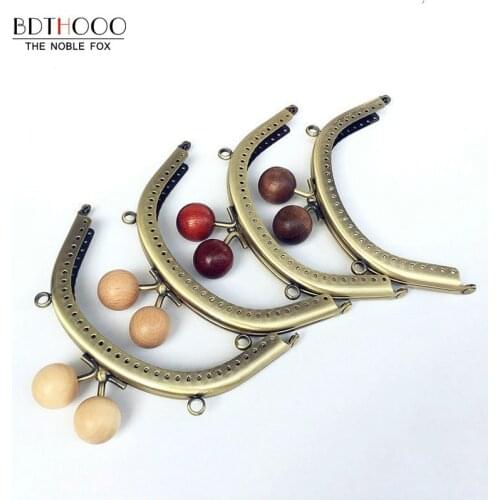 10pcs 12.5cm Metal Purse Frame Clasp Handles for Coin Purses Clutch Handbag Accessories Bags Making Kiss Clasp Lock Bronze