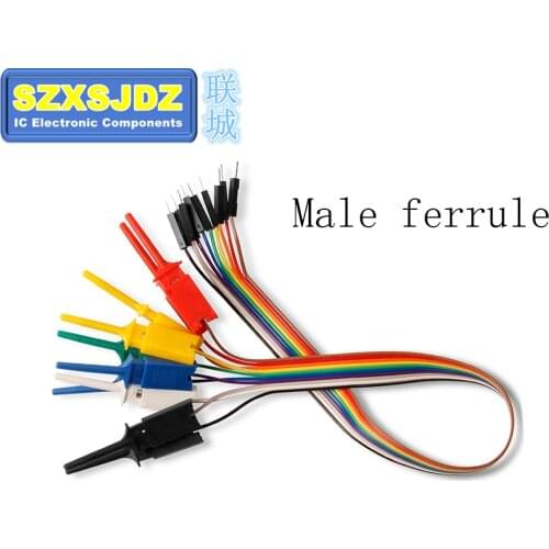 Patch test hook Logic analyzer clip Test clip Red, yellow, blue and green Wiring hook 10 strips