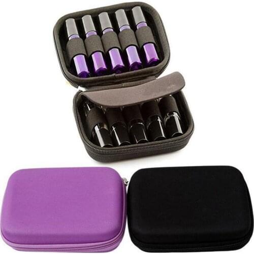 10-15ml 10 Roller Bottles Perfume Essential Oil Carry Storage Bag Case Holder Travel Portable Container Carrying Organizer